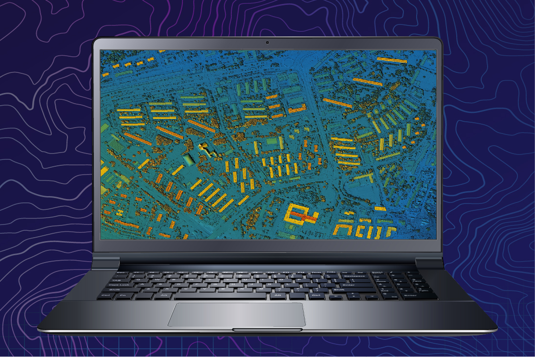 Laptop with a hyperspectral image on display.
